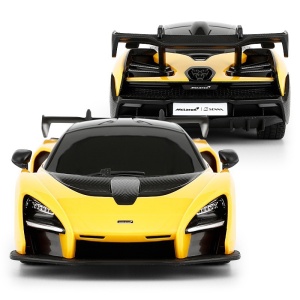 MASINA CU TELECOMANDA MCLAREN SENNA GALBEN CU SCARA 1 LA 24 - Img 4
