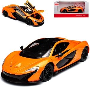 MASINUTA METALICA McLAREN P1 PORTOCALIU SCARA 1 LA 24 - Img 4