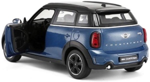 MASINUTA METALICA MINICOOPER ALBASTRU SCARA 1 LA 24 - Img 4
