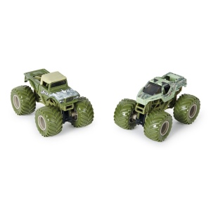 MONSTER JAM SET 2 MASINUTE METALICE SHAKER SI SOLDIER FORTUNE SCARA 1 LA 64 - Img 3