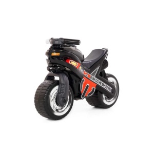 Motocicleta fara pedale, MX-ON, neagra, 70x30x49,3 cm, Polesie - Img 1