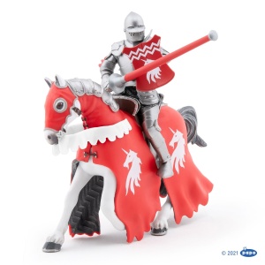 PAPO FIGURINA CAVALER CU SULITA SI SCUT ROSU - Img 2