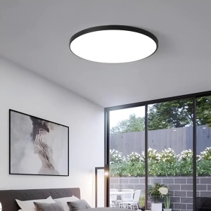 Plafoniera LED SOLIS 37cm 33W Lumina Neutra Negru - Img 1