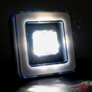Proiector LED cu Angel Eye model AWL57, pozitie, semnalizare, faza lunga/scurta, pentru Off-Road, ATV, SSV, putere 45W, 8000lm, tensiune 9-36V, dimensiuni 114,5 x 114,5 x 51 mm - Img 3