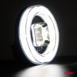 Proiector LED cu Angel Eye model AWL58, pozitie, semnalizare, faza lunga/scurta, pentru Off-Road, ATV, SSV, putere 45W, 8000lm, tensiune 9-36V, dimensiuni 114,5 x 114,5 x 52 mm - Img 3