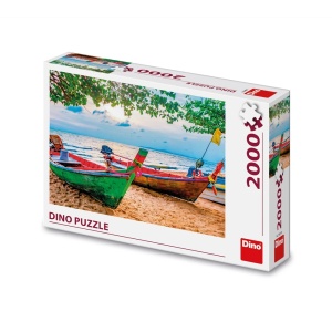 Puzzle 2000 piese, Barcile pescarilor - DINO TOYS - Img 1