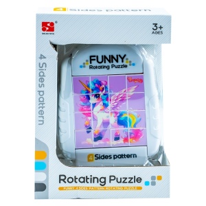 Puzzle educativ, cu 4 fete, Unicorn - Img 2