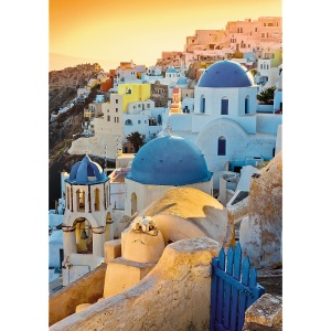 PUZZLE TREFL 1000 PREMIUM PLUS PHOTO ODYSSEY SANTORINI - Img 2