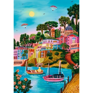 PUZZLE TREFL 1000 PREMIUM PLUS SYROS GRECIA - Img 2