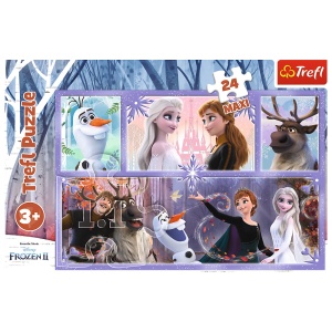 PUZZLE TREFL 24 MAXI FROZEN2 O LUME MAGICA - Img 3