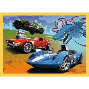 PUZZLE TREFL 4IN1 HOT WHEELS VEHICULE - Img 4