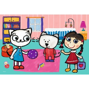 PUZZLE TREFL 60 KICIA KOCIA SI PRIETENII - Img 2