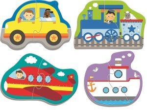 PUZZLE TREFL BABY CLASIC VEHICULE PENTRU TRANSPORT 8 PIESE - Img 2