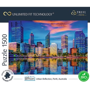 PUZZLE TREFL UFT 1500 REFLEXIA ORASULUI - Img 3