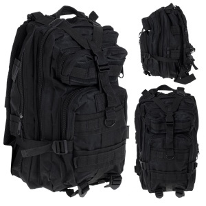 Rucsac Tactic Militar, culoare NEGRU, capacitate 25l - Img 1