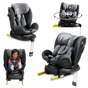 SCAUN AUTO I-SIZE, 40-125 CM, KINDERKRAFT XRIDER, GREY - Img 2