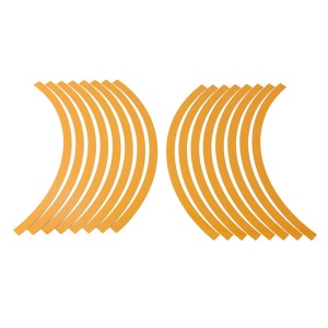 Set 16 inele din autocolant pentru jante culoare Gold Lucios - Img 2