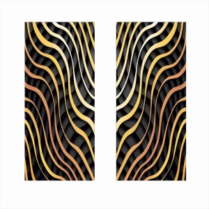 Set 2 stickere decorative pentru stalpii usilor, print autoadeziv de inalta rezolutie, dimensine 2 buc x 50 x 22 cm , cod: AVX-SSU-14 - Img 2