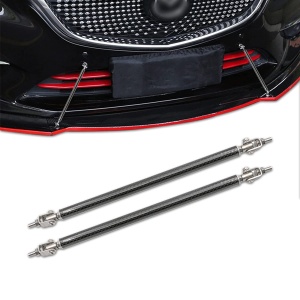 Set 2 Tije din Aluminiu reglabile pentru Consolidare Spoiler, lungime 15cm, IMITATIE CARBON - Img 1