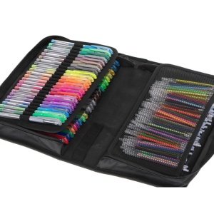 Set 242 piese, Pixuri cu gel multicolor + Rezerve + Carte de colorat + Penar - Img 5