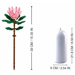 Set de Constructie Flowers, 219 piese, Protea Cynaroides - Sluban - Img 2