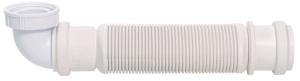 Sifon flexibil Wirquin PRO Senzo extra-plat, 1"1/2 D40, membrana antimiros - Img 1