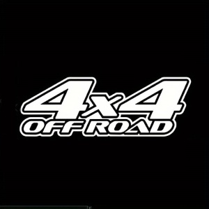 Sticker autoadeziv pentru vehicule Off Road, model "4x4 Off Road", dimensiune 29 x 11 cm, culoare Alba - Img 3