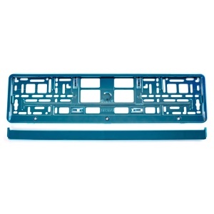 Suport numar inmatriculare din plastic, calitate Premium, culoare TURQUOISE - Img 2