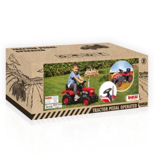 Tractor cu pedale, rosu, 53x83x45 - Dolu - Img 2