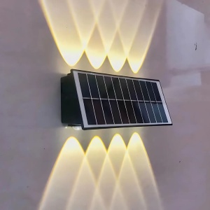 Aplica LED Exterior Solaris, 8 Surse de lumina, Lumina Calda, Negru - Img 1
