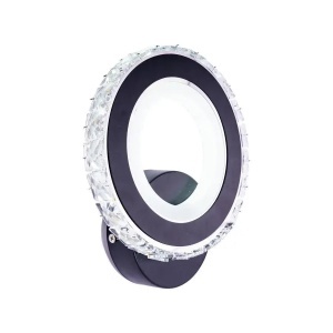 Aplica LED NOVA Rotonda, 16W, Negru & Inox, lumina Calda/Rece/Neutra - Img 1
