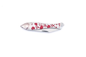 Briceag Mikov Rybicka Fish Knife maner inimioare pictat manual - Img 2