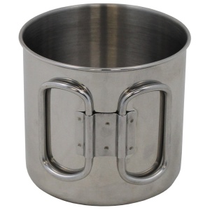 Cana inox 450 ml, cu maner pliabil - Img 2