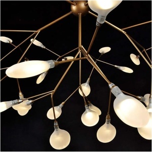 Candelabru Cristal Gamma 27XG4 Auriu - Img 3