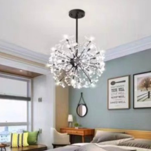 Candelabru Cristal PETERHOF Eleganza, 18x G4, Diametru 49cm, 18XG4, Negru - Img 1