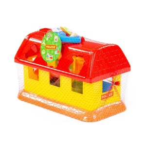 Casuta educativa + forme - My First Farm, 28x15x18cm, Polesie - Img 2