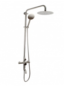 Coloana de dus Mixxus SUS-009-J, 120 cm baterie si para, monocomanda, furtun flexibil - Img 4