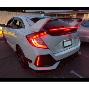 Eleron auto cu lampa stop frana suplimentara pentru autoturisme, 12V, 120cm, Negru - Img 9