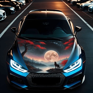 Folie Capota Auto "Hood Art" rezistenta la exterior, marime M (165 x 120cm) - Cod: AVX-CAPOTA-021M - Img 1