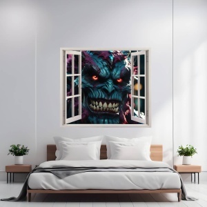 Folie imprimata color pentru decor perete locuinta, dimensiune 125 x 110cm, model: VIEW TO HAVEN 09 - Img 1