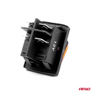 Intrerupator On/Off, 12/24V, dreptunghiular, waterproof, iluminat culoare Galben, destinatie auto, utilitare, Off-Road, ATV, SSV, QUAD - Img 4
