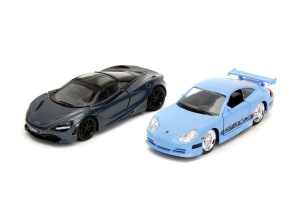JADA FAST AND FURIOUS LEGACY SET 2 MASINUTE METALICE PORSCHE 911 GT3 RS SI MCLAREN 720S SCARA 1:32 - Img 2