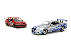 JADA FAST AND FURIOUS SET 2 MASINI METALICE MITSUBISHI LANCER EVOLUTION IX 1:32 - Img 4
