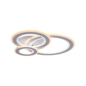 Lustra LED KYLIE 77W, 3 Cercuri, lumina Rece/Calda/Neutra, Alb - Img 2