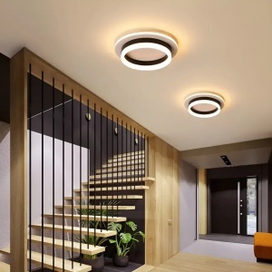 Lustra LED SOLENA ROTONDA 13W, Diametru 25cm, lumina Rece/Calda/Neutra, Alb Negru - Img 1