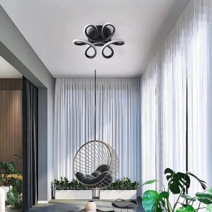 Lustra LED VERTEX HELIX, 15W, lumina Rece/Calda/Neutra, Negru - Img 3