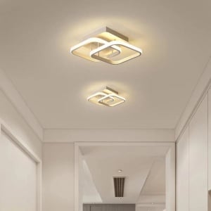 Lustra LED VERTEX Matrix Romburi Suprapuse, 24W, 2 Romburi, Lumina Rece/Calda/Neutra, Alb - Img 1