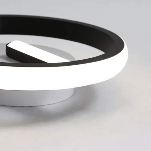 Lustra LED VICTORIA 16W, Rotunda, lumina Rece/Calda/Neutra, Negru Alb - Img 2