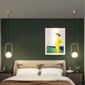Lustra LOFT Gallery Modern, 1x E27, Alb Auriu, Metal, Inaltime Reglabila - Img 1