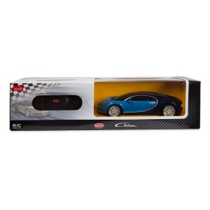 MASINA CU TELECOMANDA BUGATTI CHIRON ALBASTRU CU SCARA 1 LA 24 - Img 2